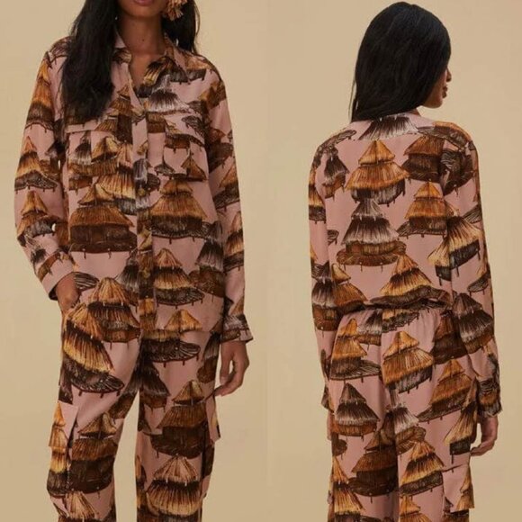 Farm Rio Shuhu Cargo Blouse